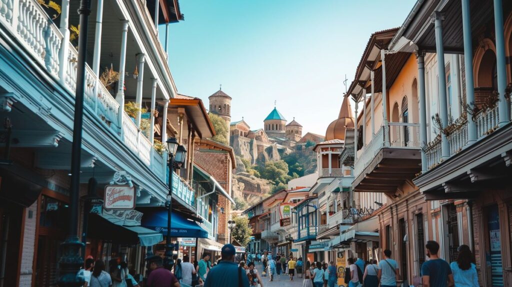 Güneşli bir günde parkta yürüyen insanlar