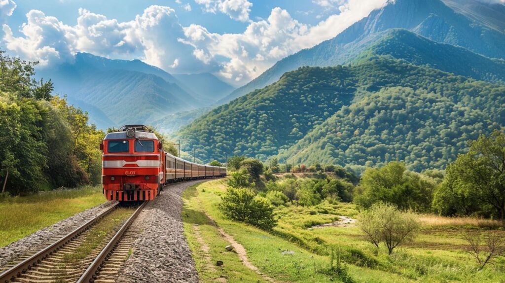 Tiflis Batum tren güzergahı haritası ve çevresindeki önemli duraklar