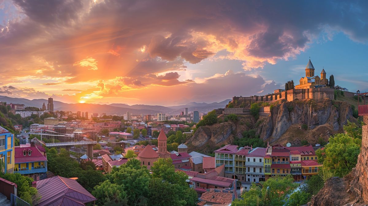 Tiflis nerenin başkenti sorusunun cevabı olan Gürcistan'ın tarihi binaları ve canlı sokakları