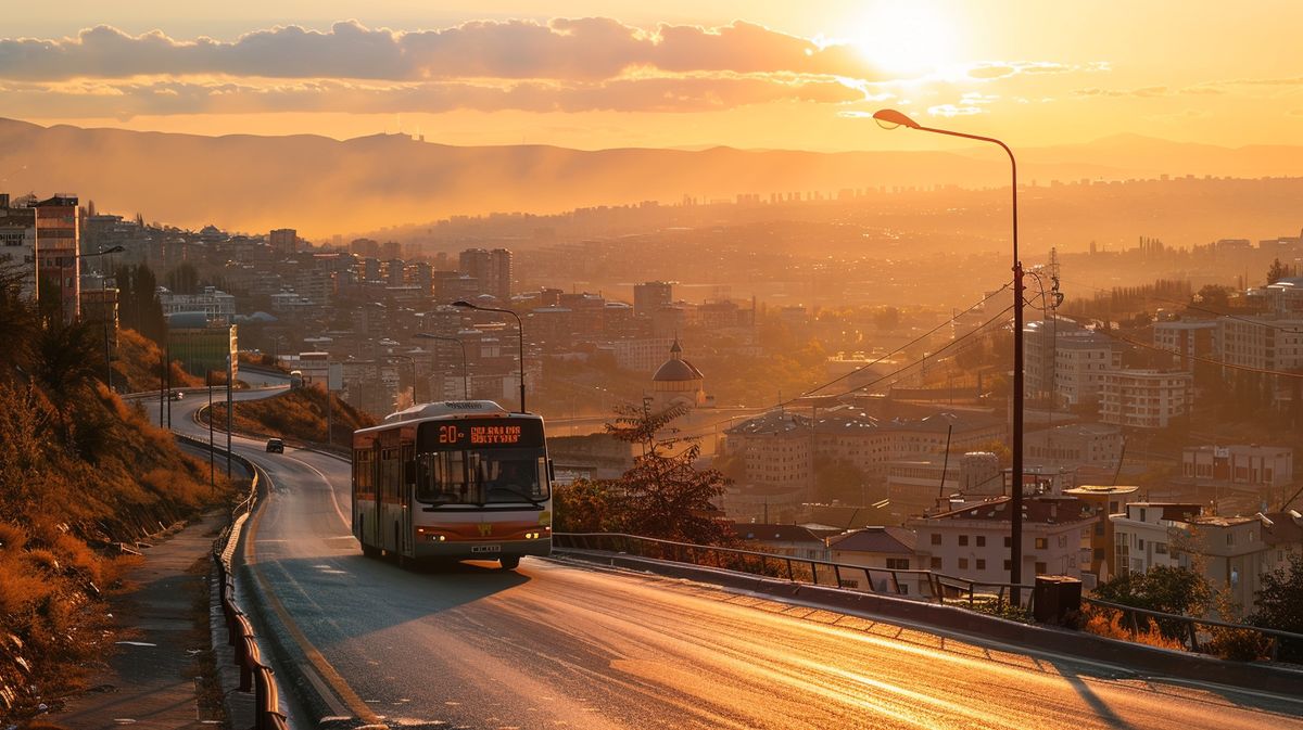 Samsun Tiflis otobüs bileti satın alan yolcuların otobüs içinde seyahat ettiği anın fotoğrafı